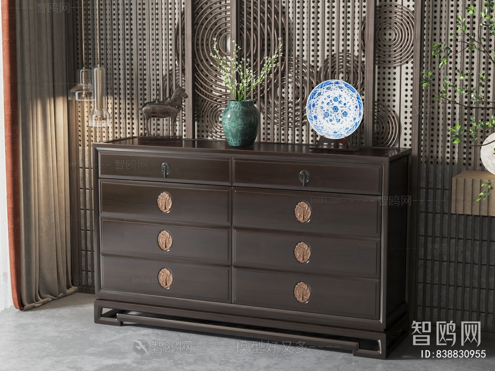 New Chinese Style Side Cabinet/Entrance Cabinet