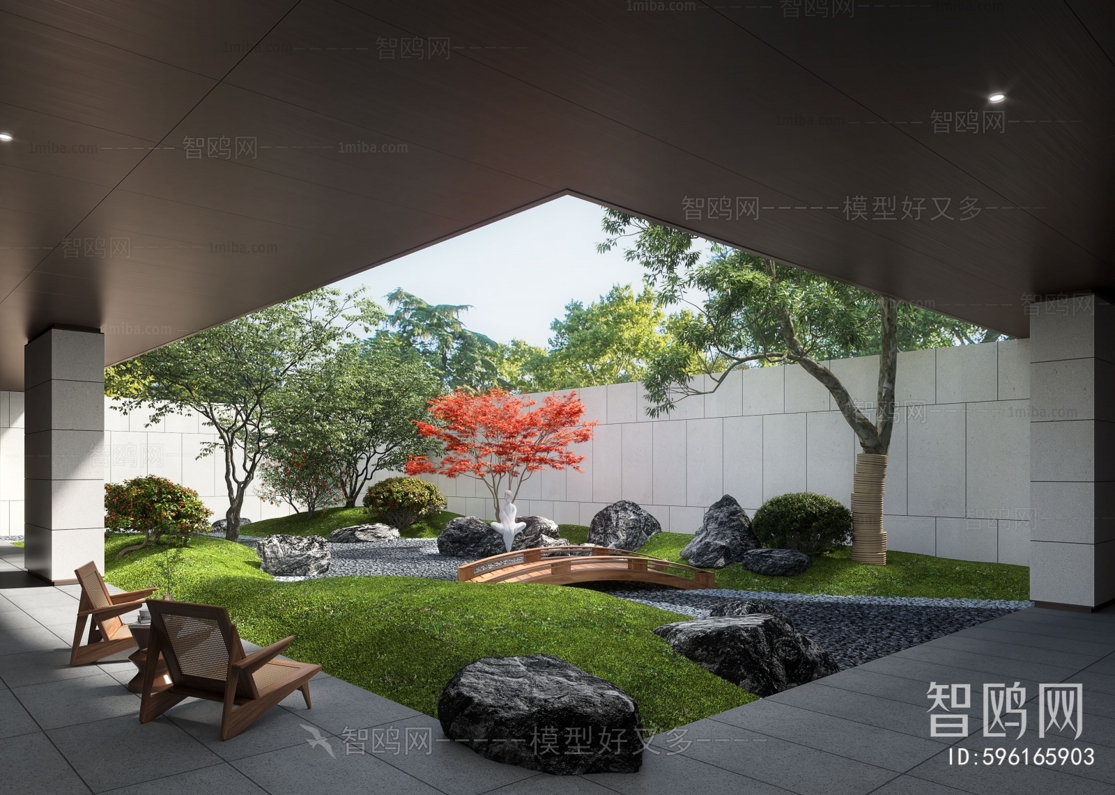 Modern Courtyard/landscape