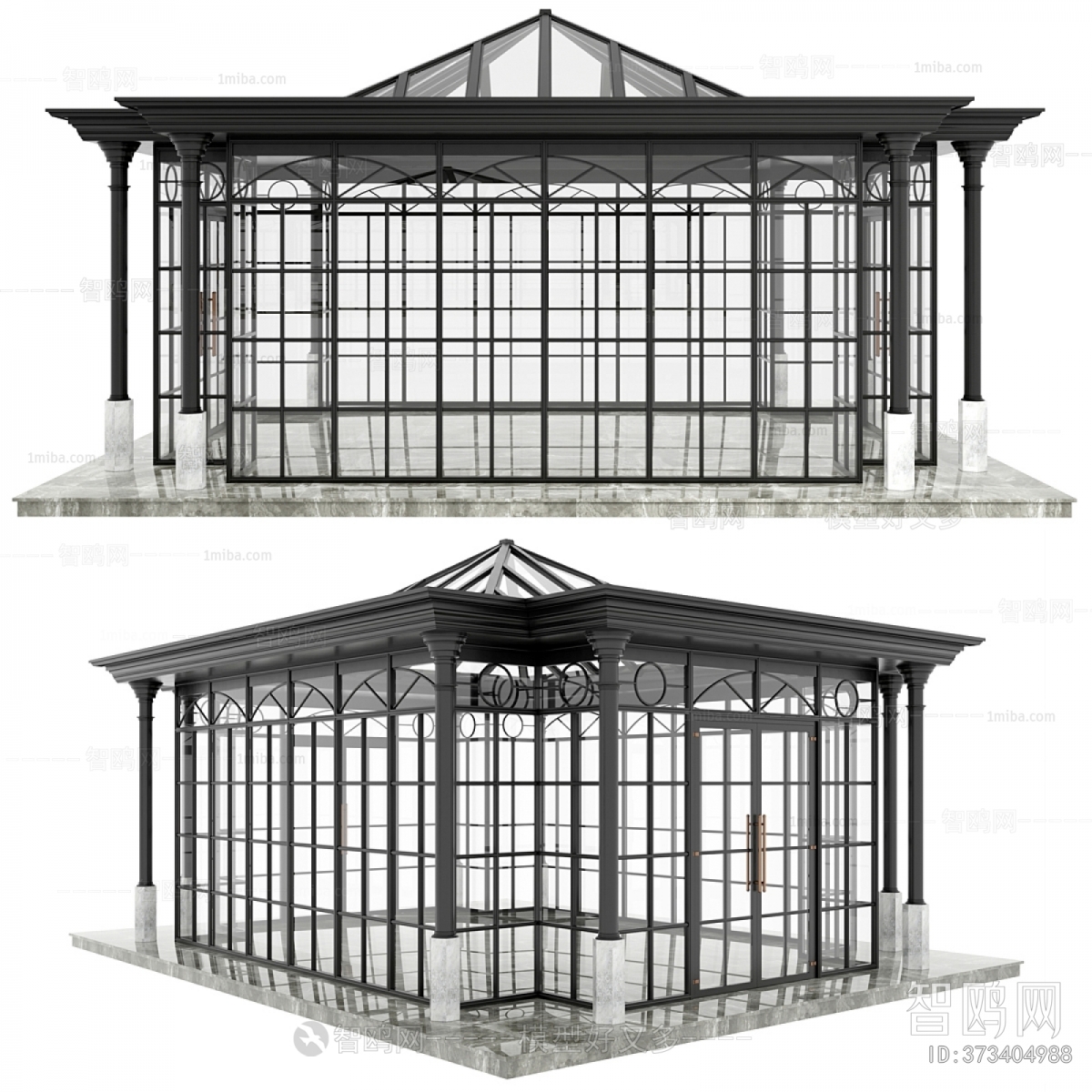 French Style Glass Sun Room