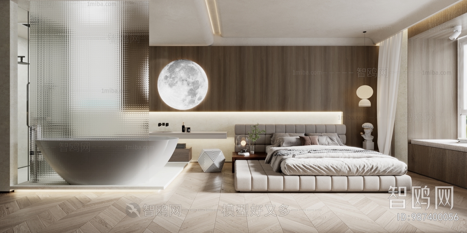 New Chinese Style Bedroom