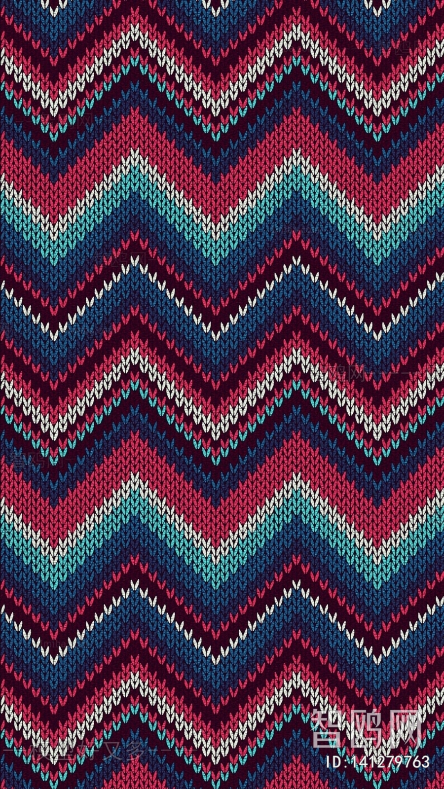 几何图案针织地毯