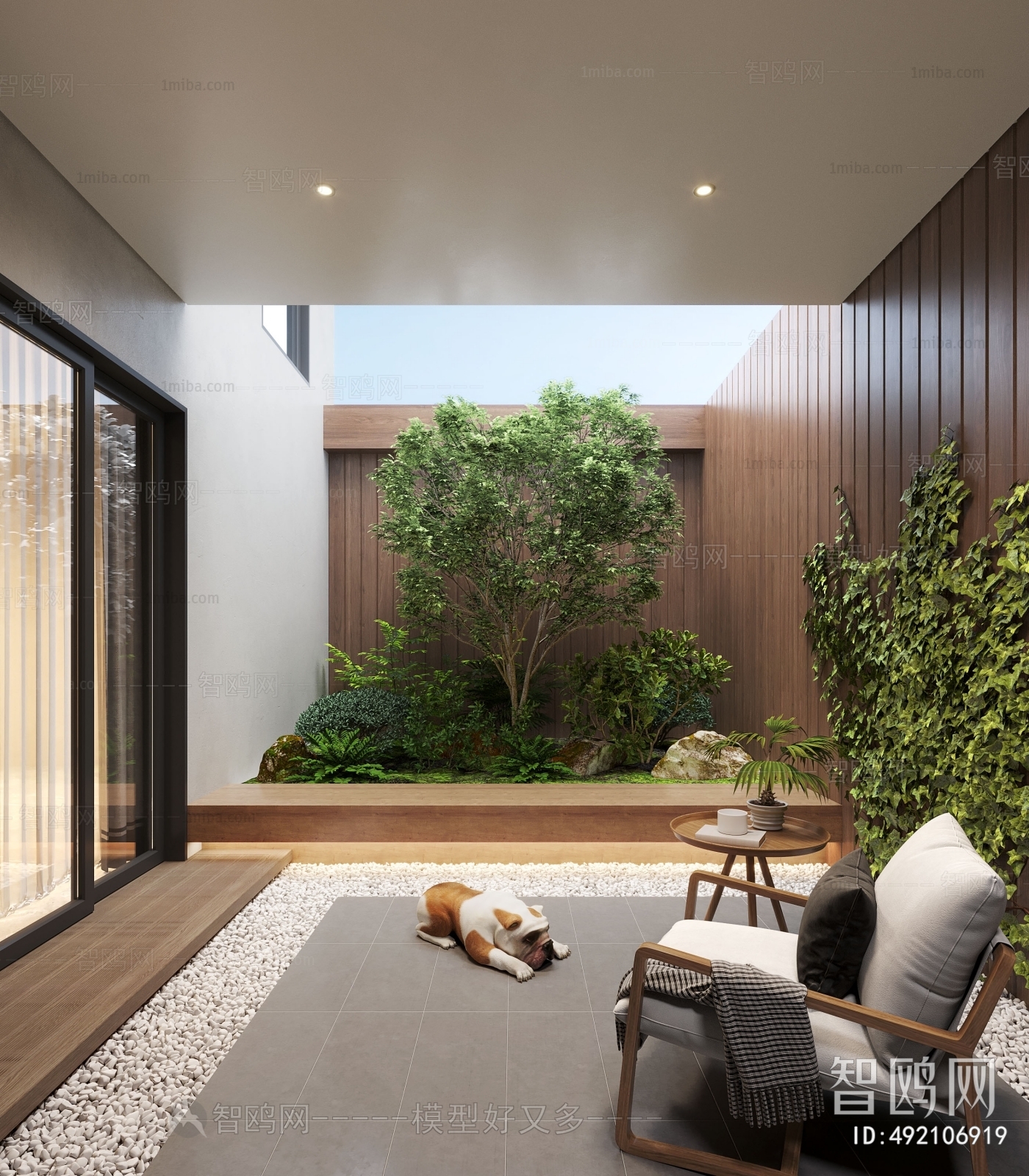 Modern Courtyard/landscape