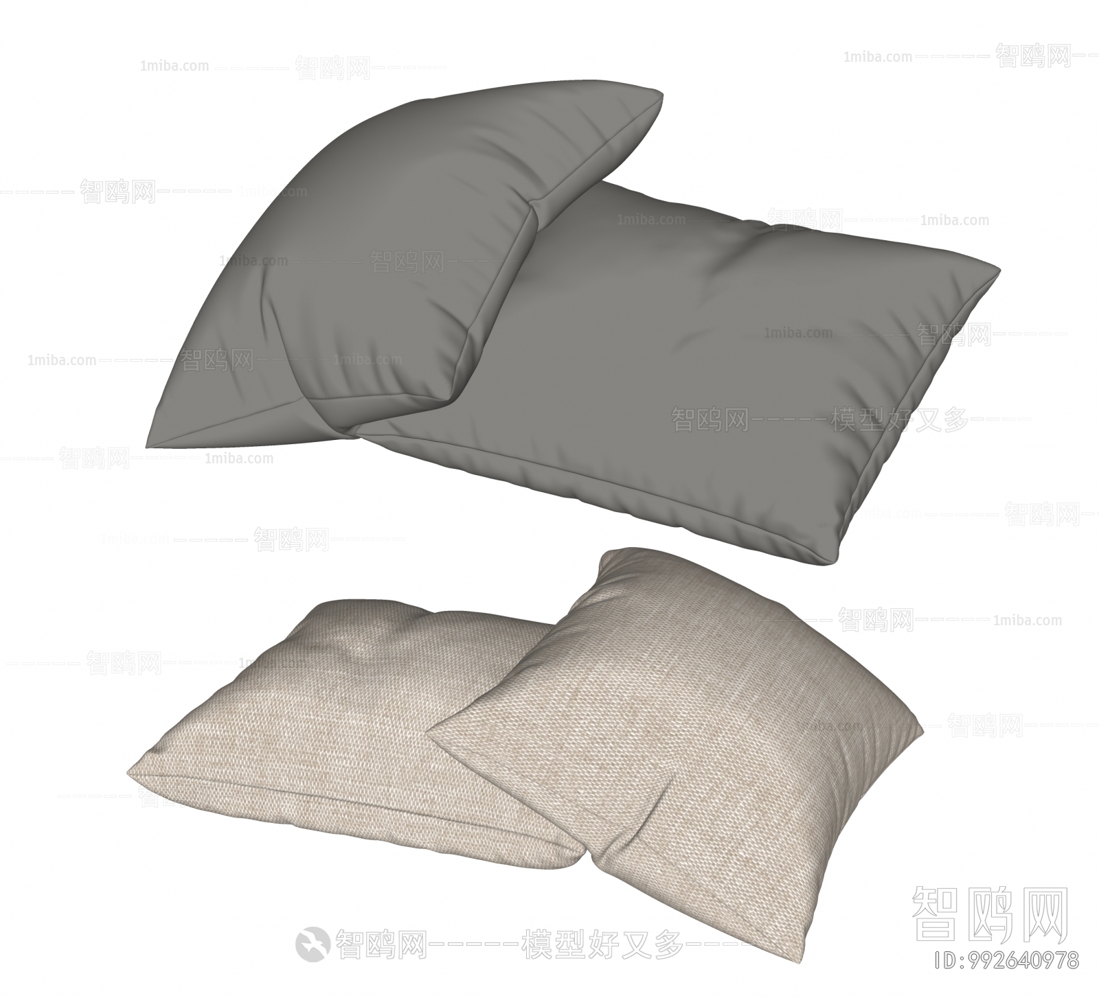 Modern Pillow sketchup Model Download - Model ID.992640978 | 1miba