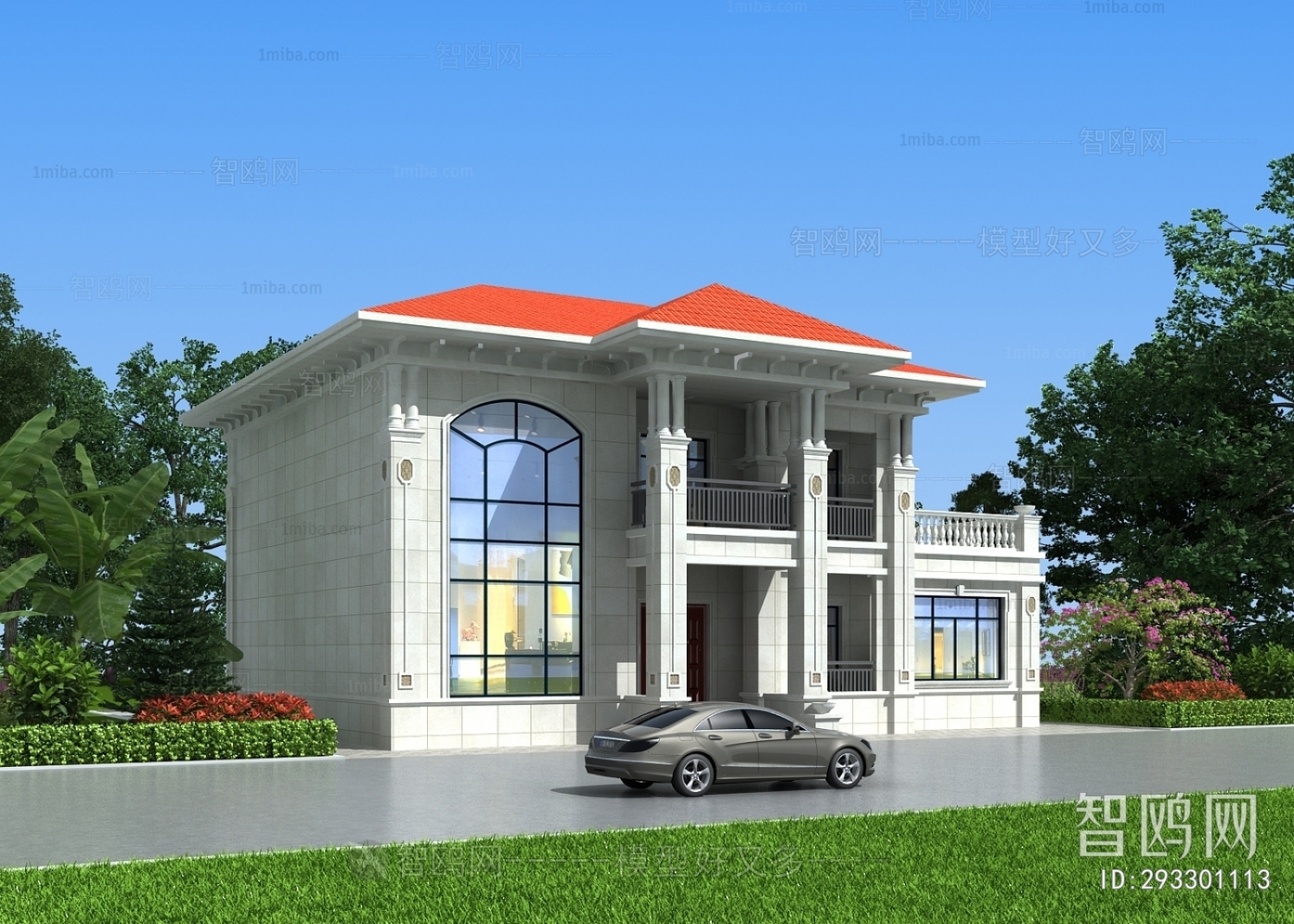 Simple European Style Villa Appearance