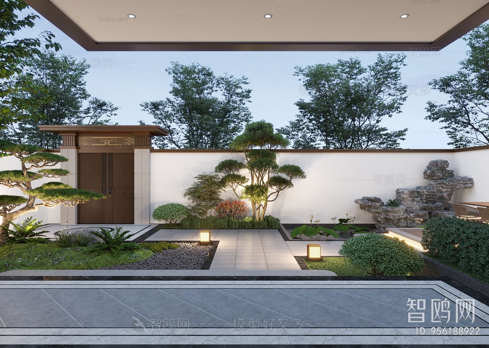 Modern Courtyard/landscape