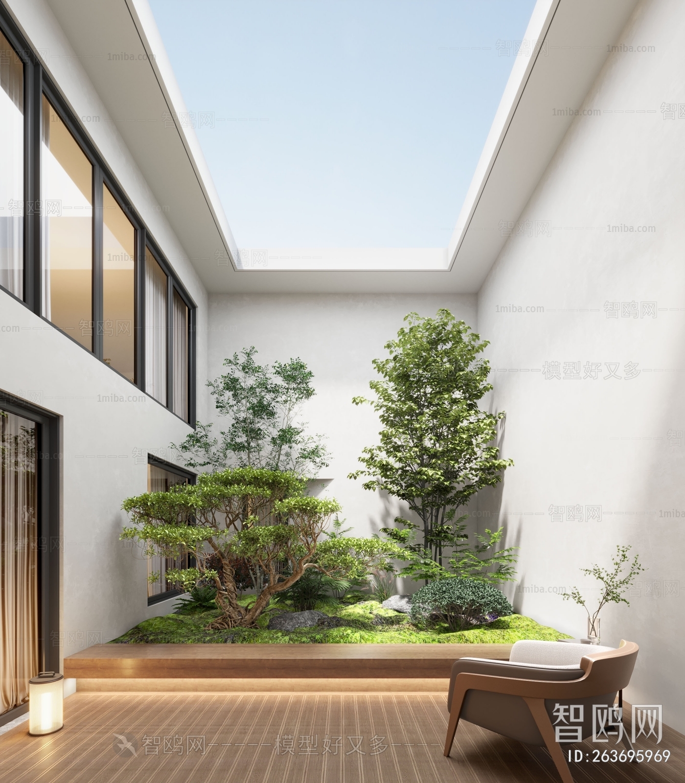 Modern Courtyard/landscape