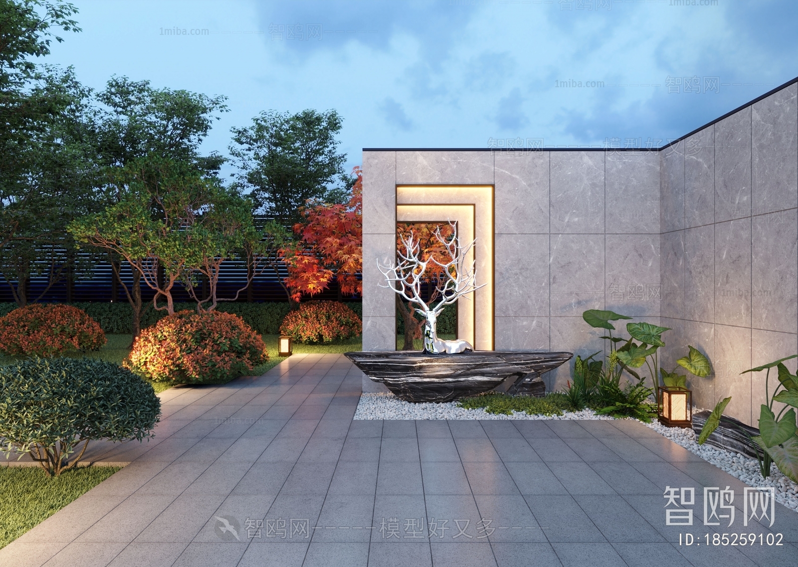 Modern Courtyard/landscape