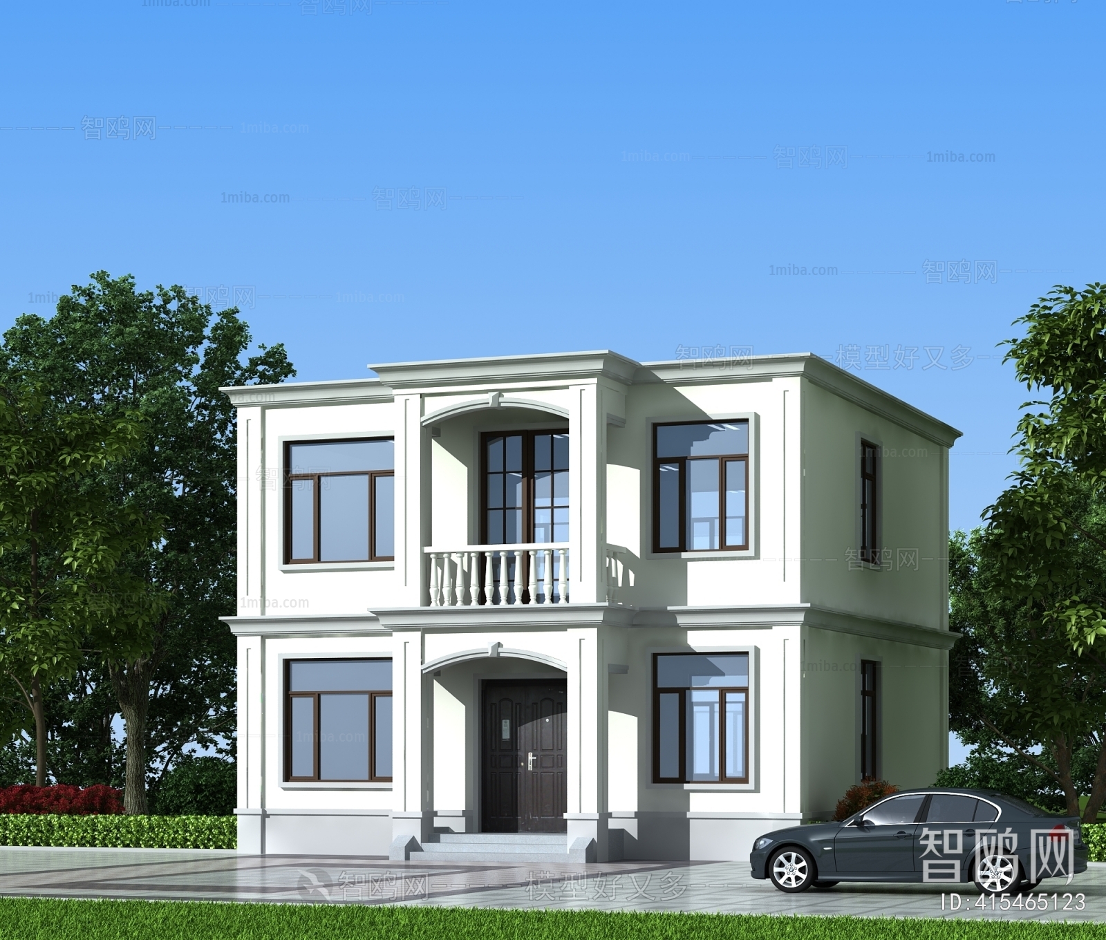 Simple European Style Villa Appearance