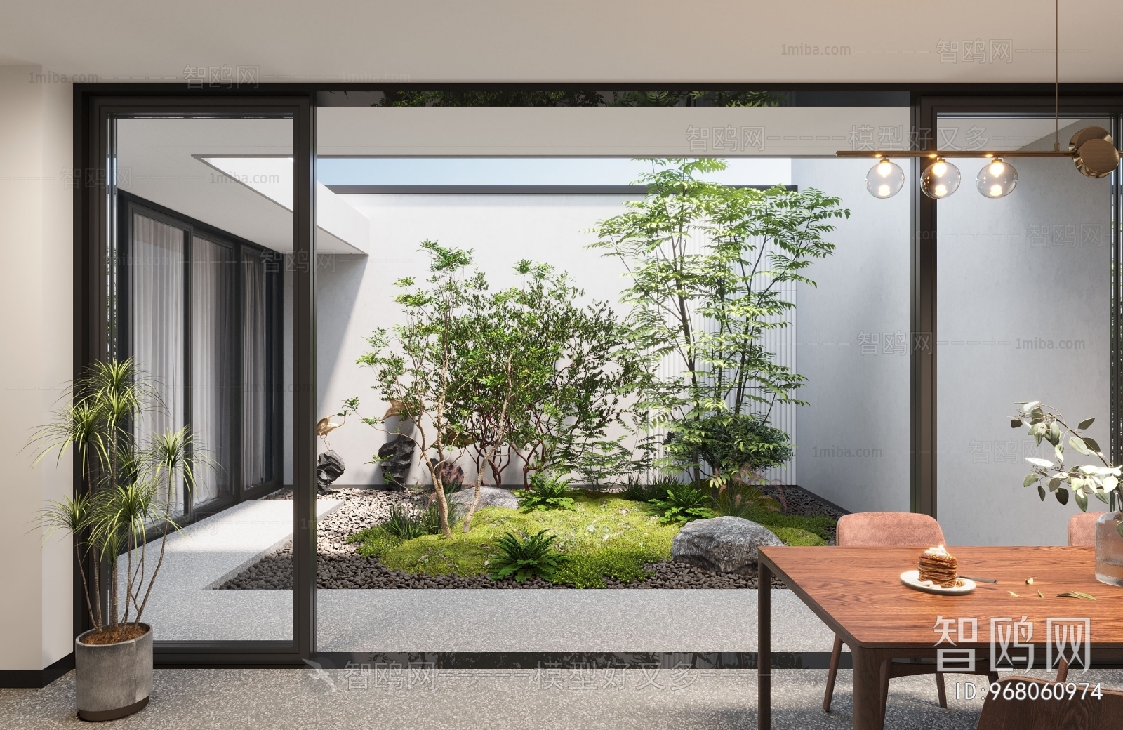 Modern Courtyard/landscape