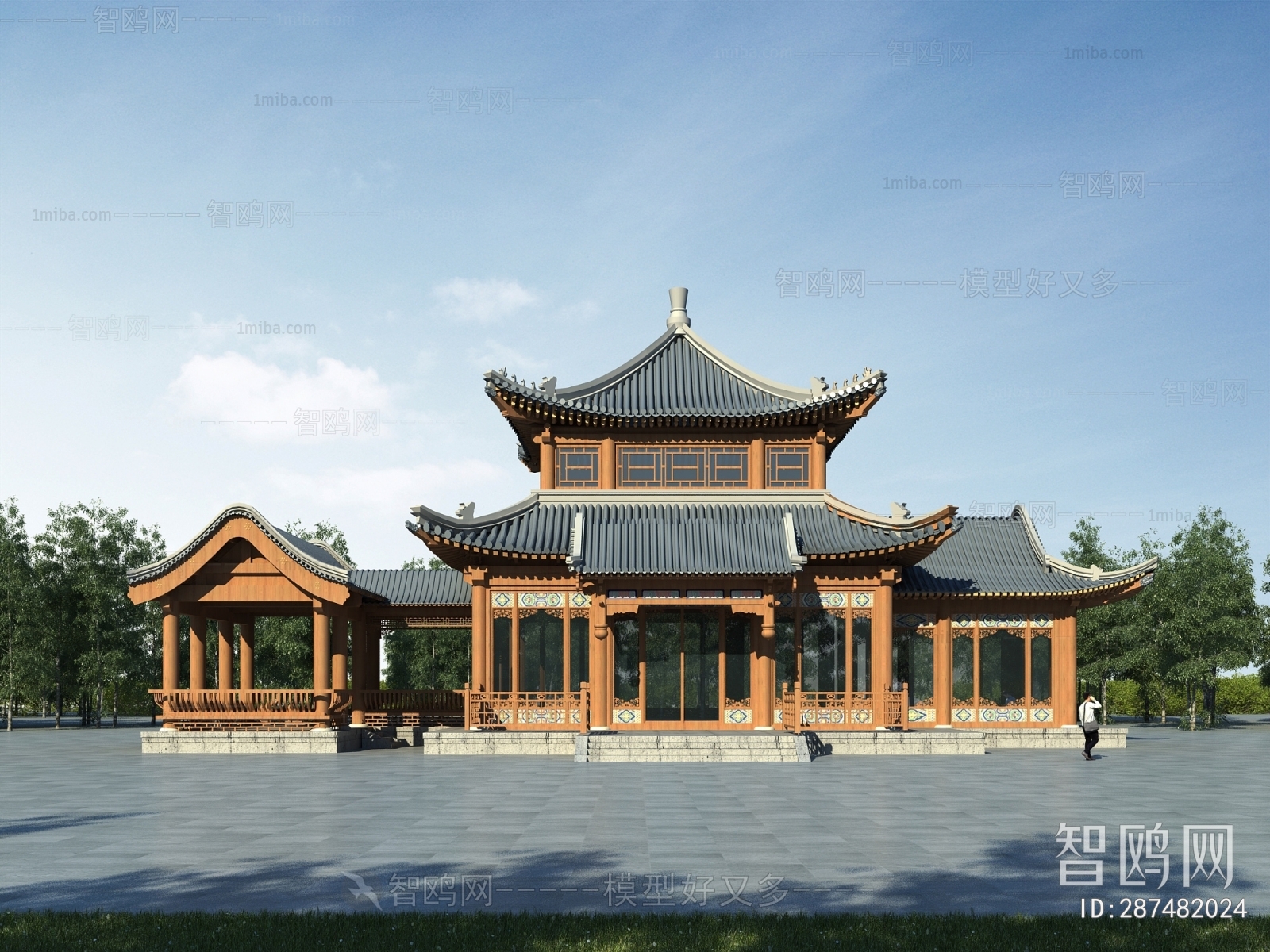 Chinese Style Ancient Architectural Buildings