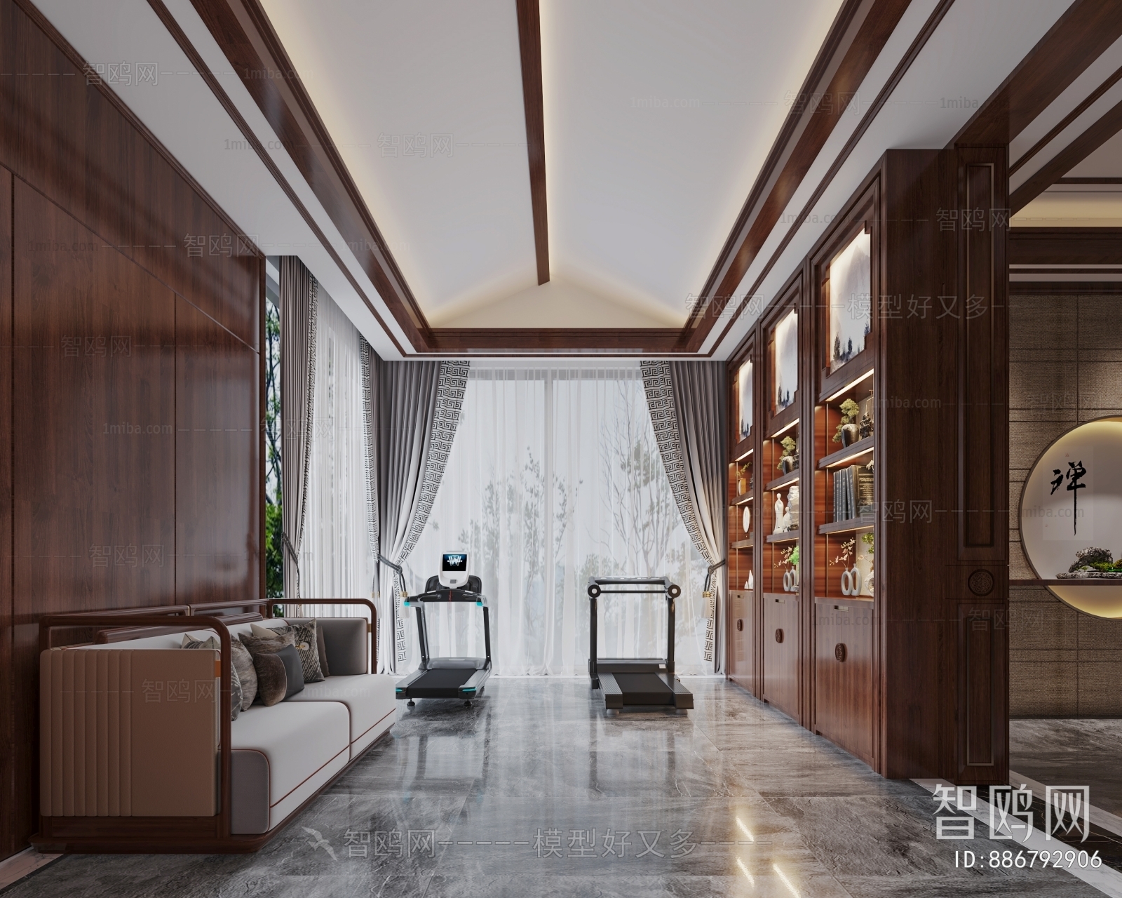 New Chinese Style Hallway