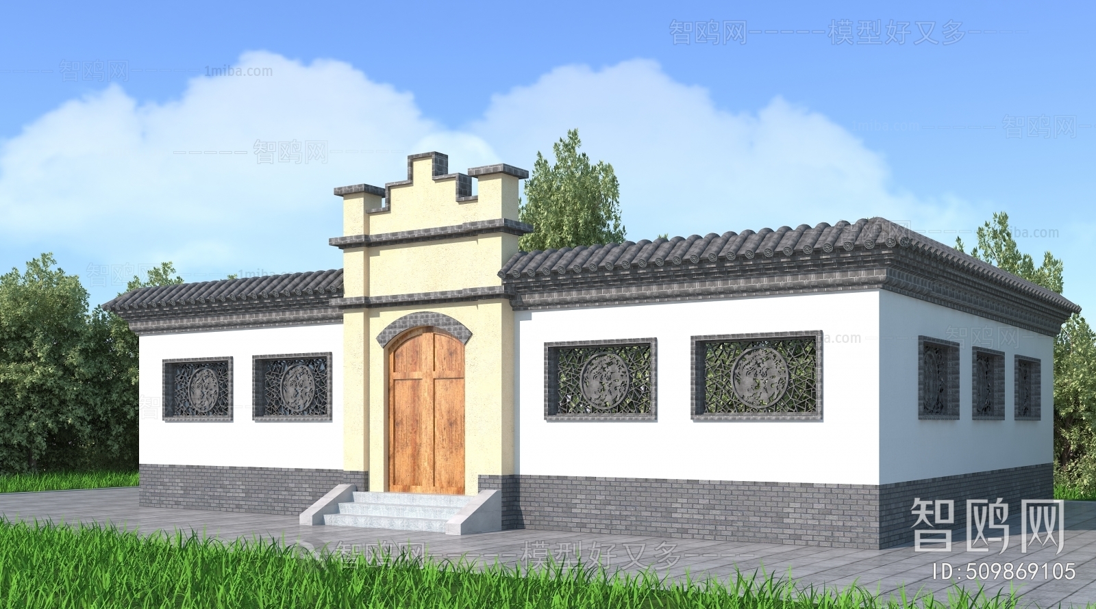 Chinese Style New Chinese Style Building Appearance