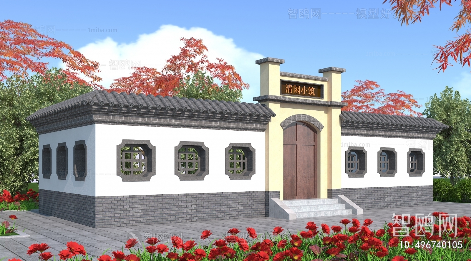 Chinese Style New Chinese Style Building Appearance