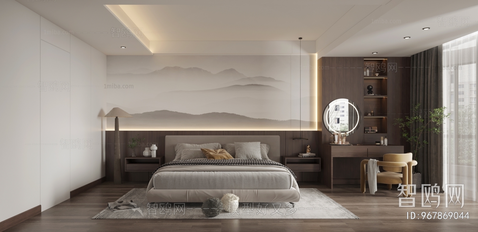 New Chinese Style Bedroom