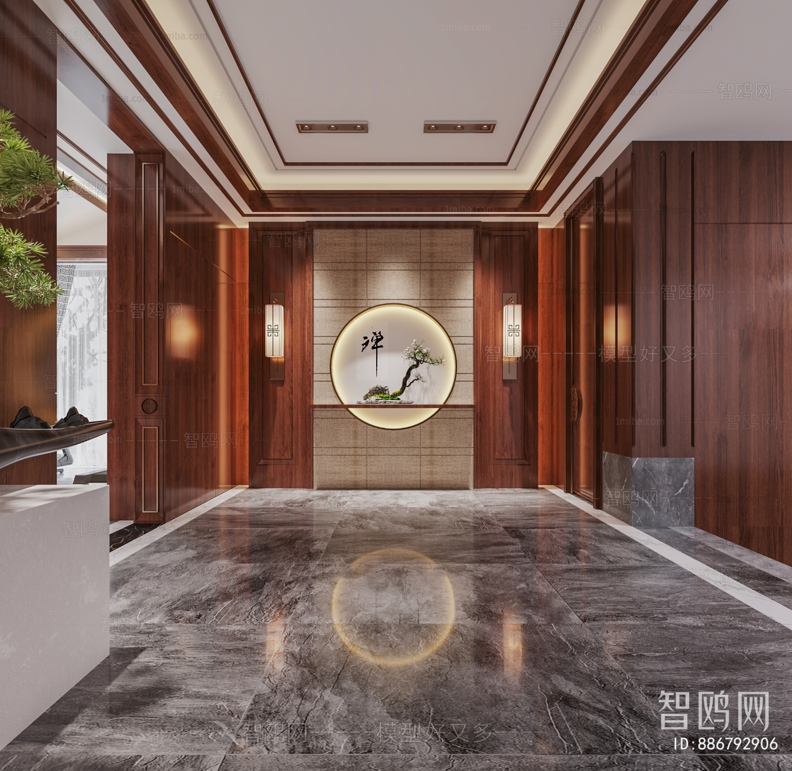 New Chinese Style Hallway