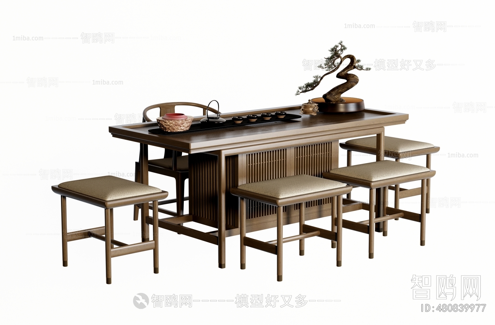 新中式禅意茶桌椅