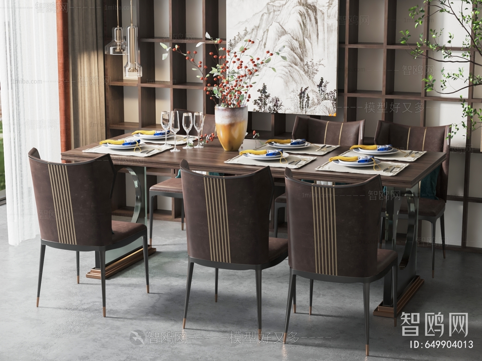 New Chinese Style Dining Table And Chairs