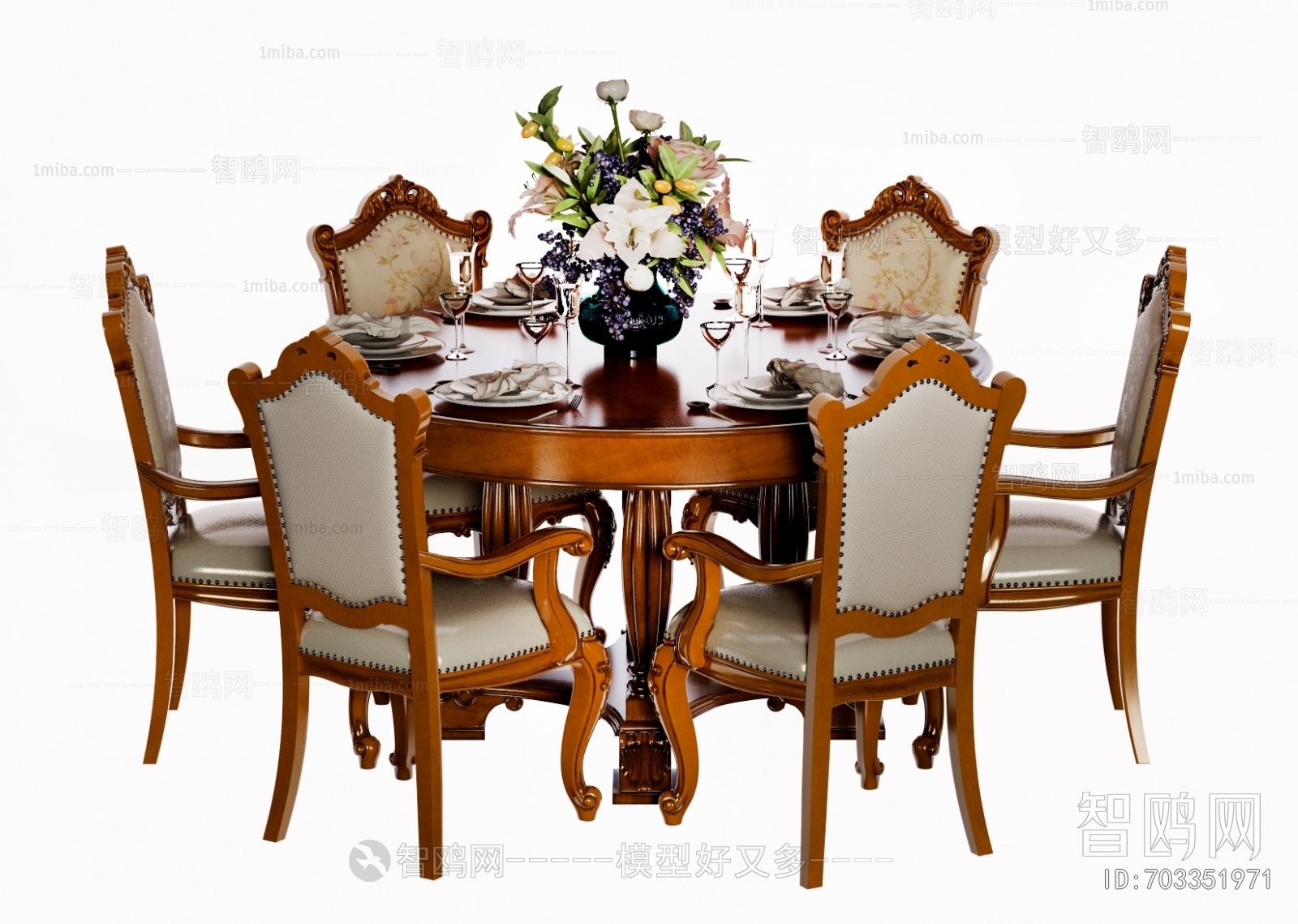 American Style Dining Table And Chairs