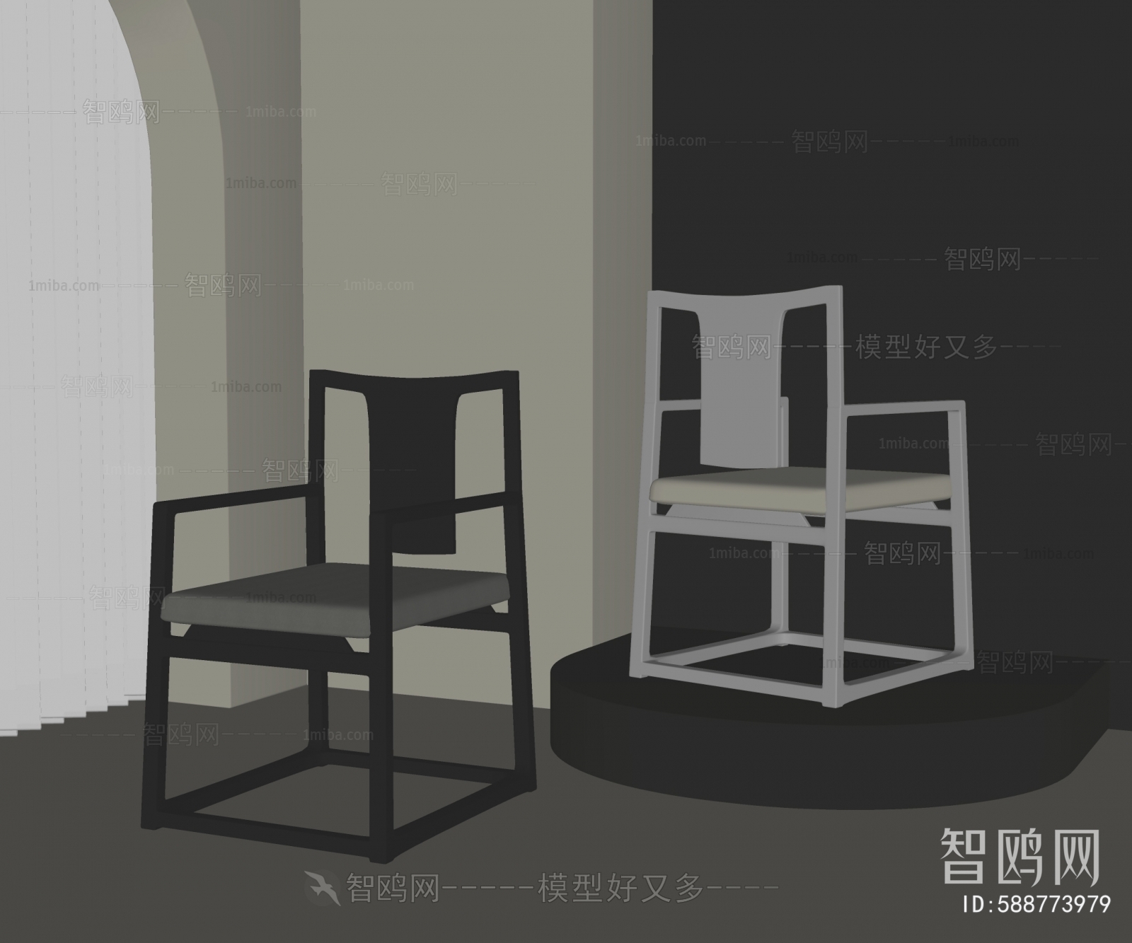 New Chinese Style Single Chair