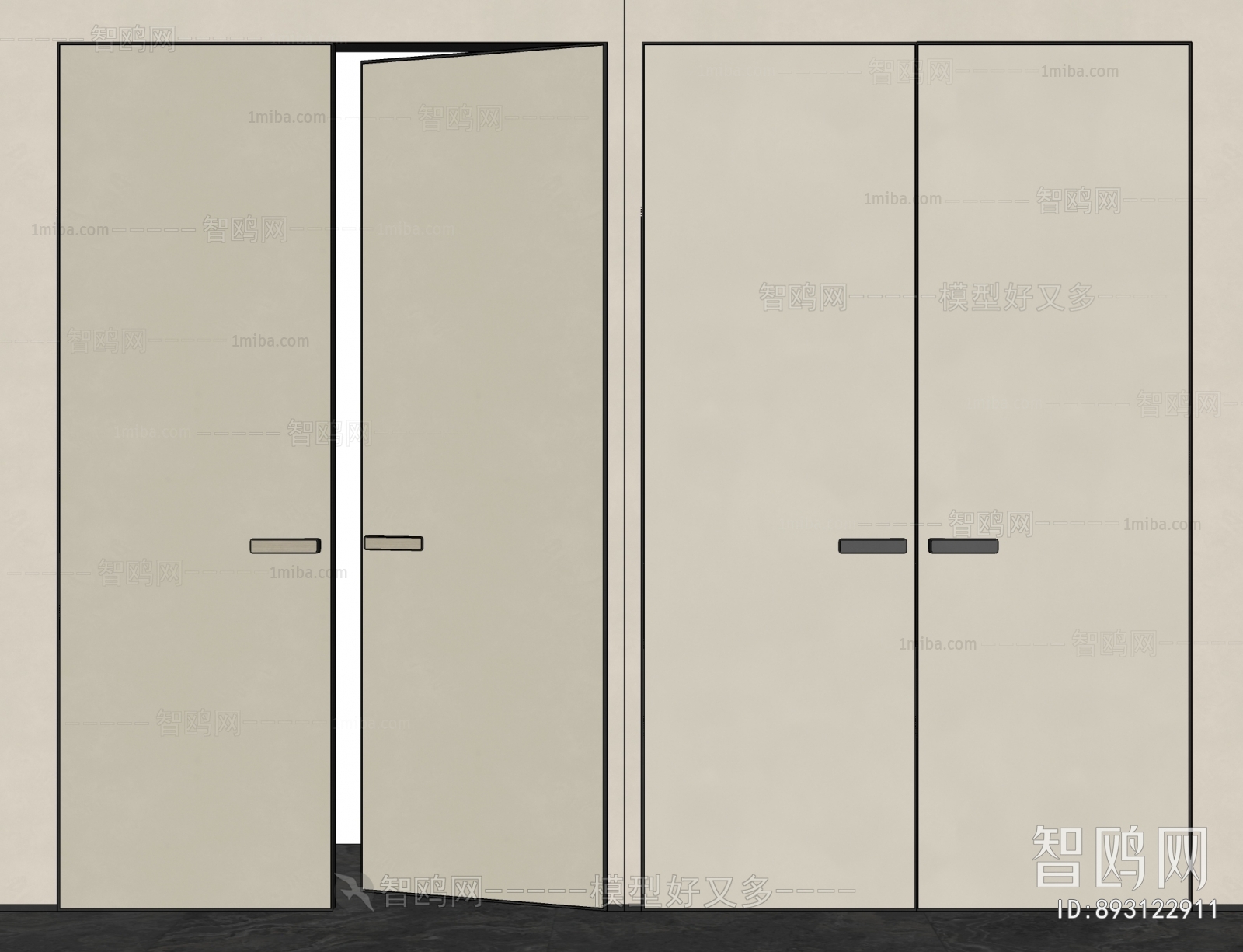 Modern Double Door