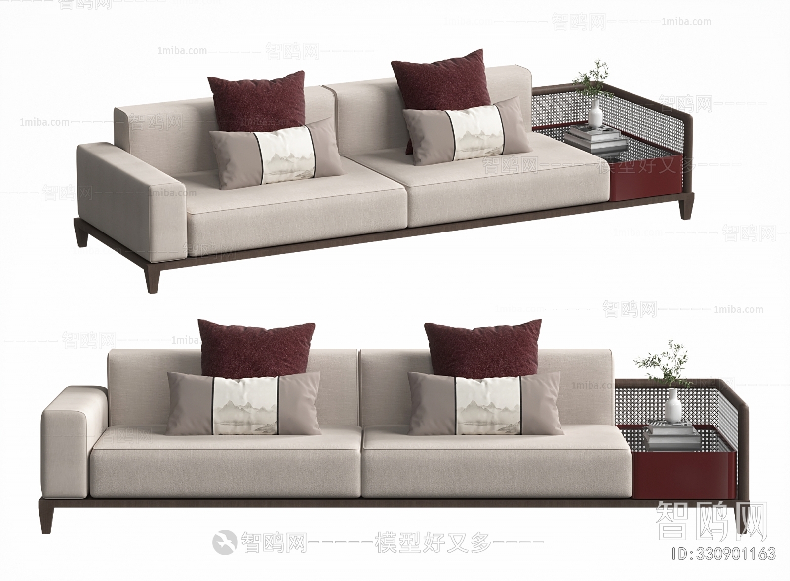 New Chinese Style Multi Person Sofa