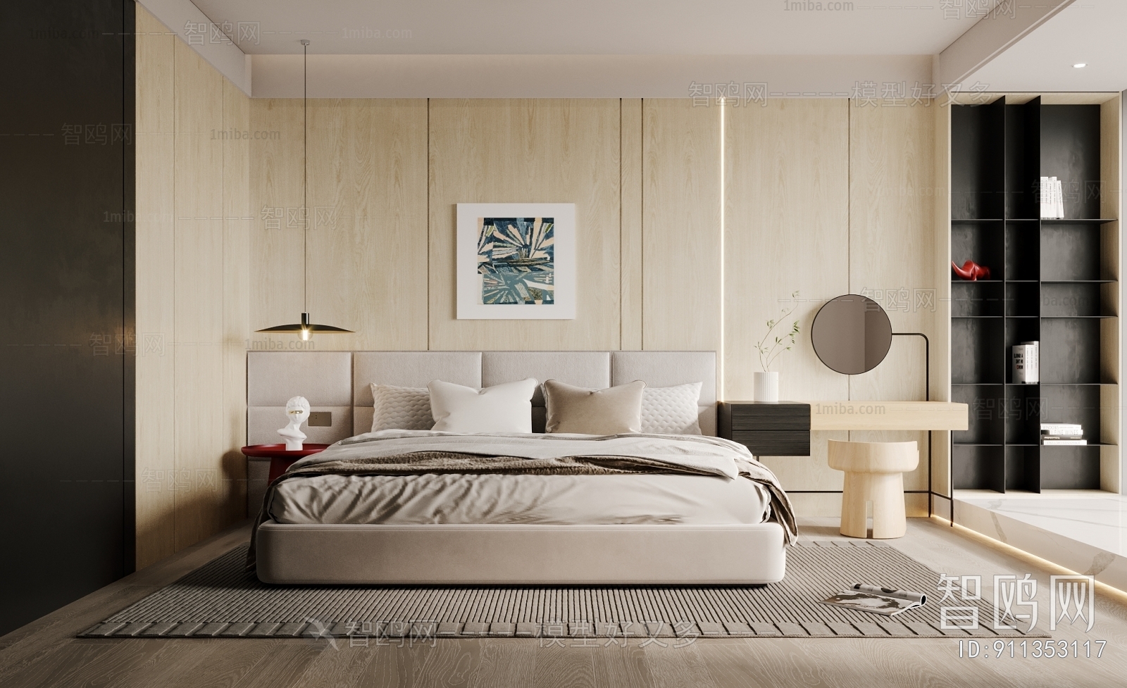 Modern Wabi-sabi Style Bedroom