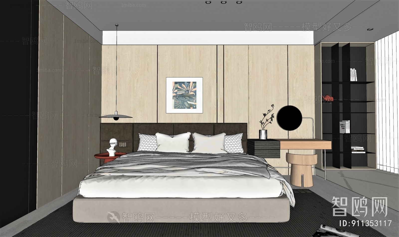 Modern Wabi-sabi Style Bedroom