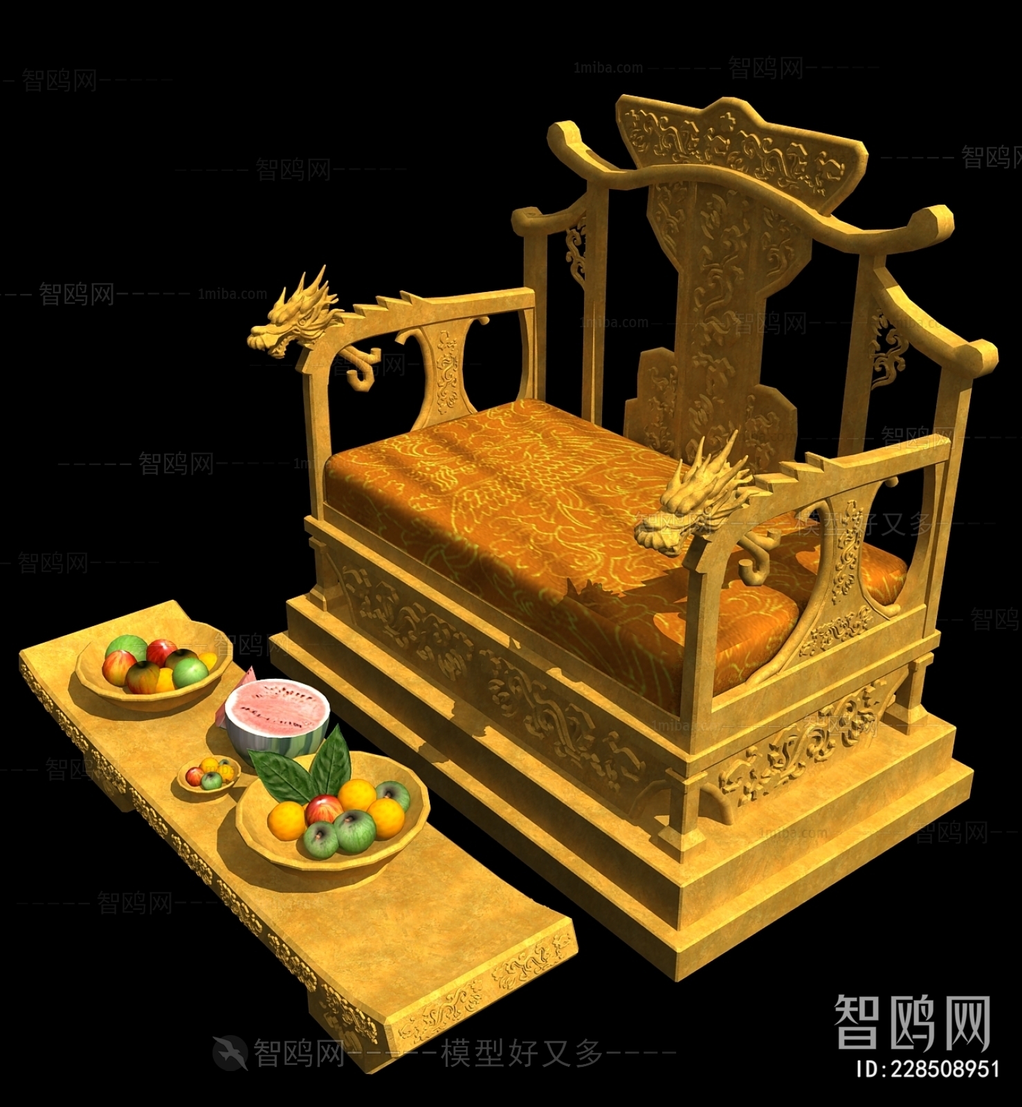 中式皇室龙椅