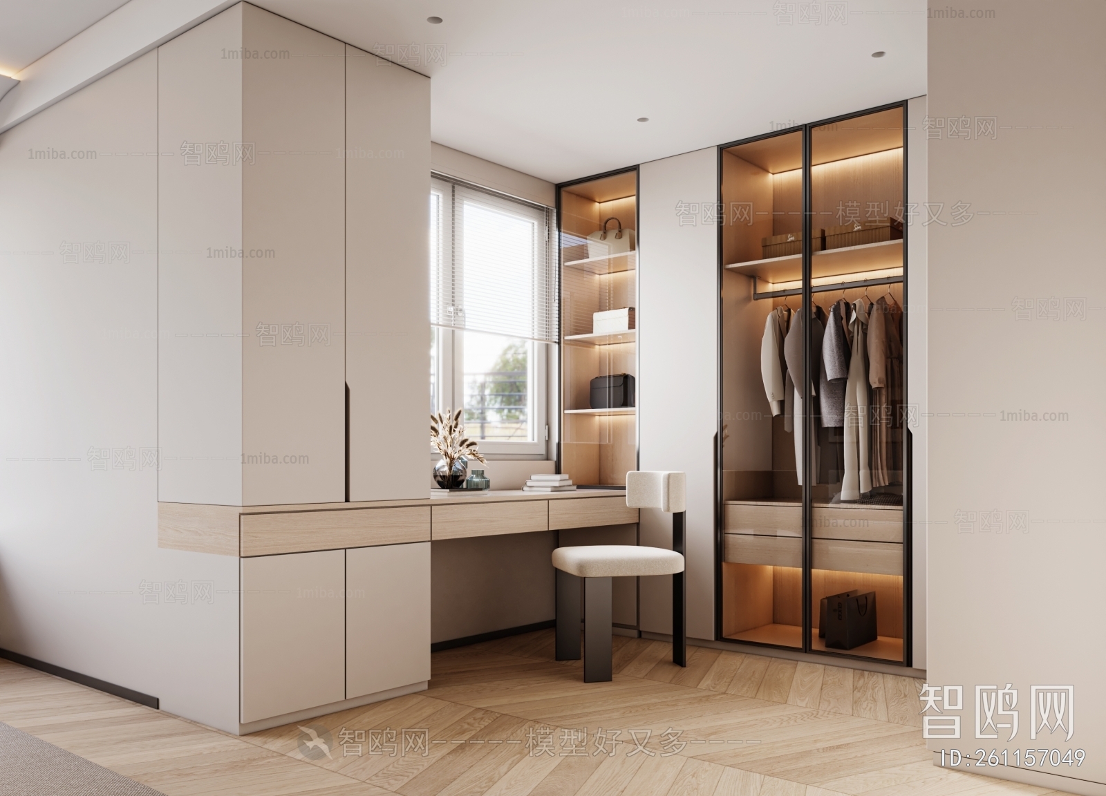 Modern Clothes Storage Area