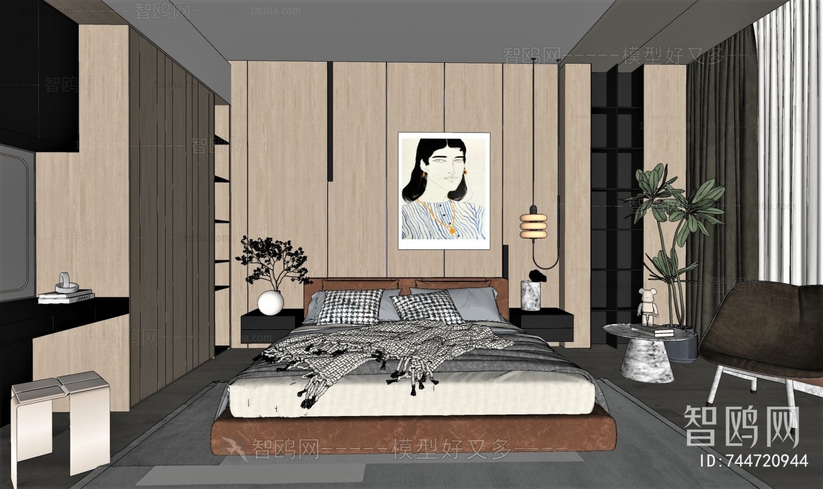 Wabi-sabi Style Bedroom