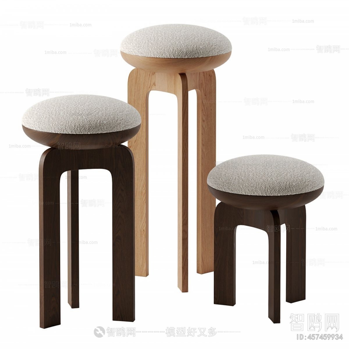 Modern Wabi-sabi Style Stool