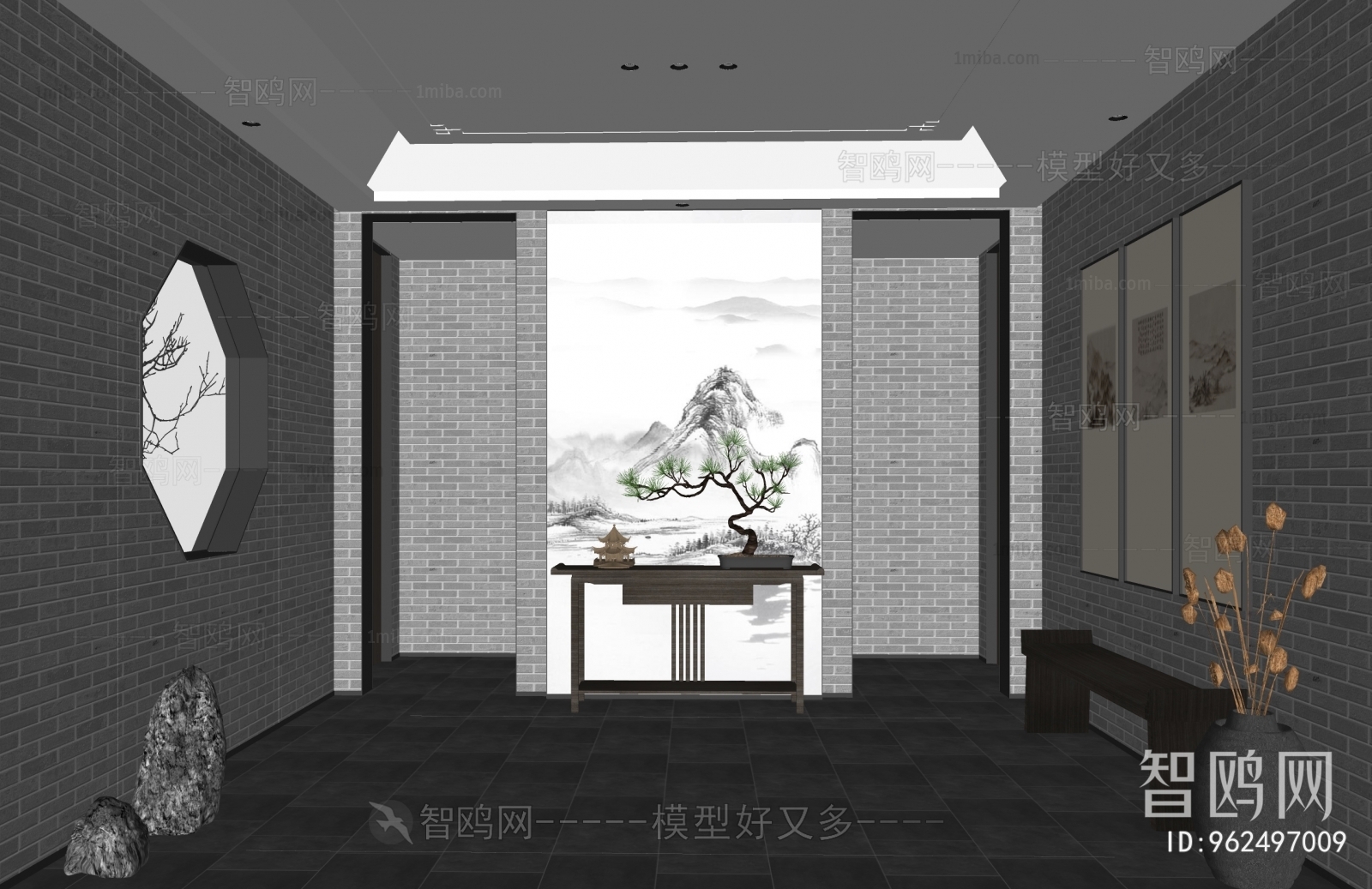 New Chinese Style Hallway