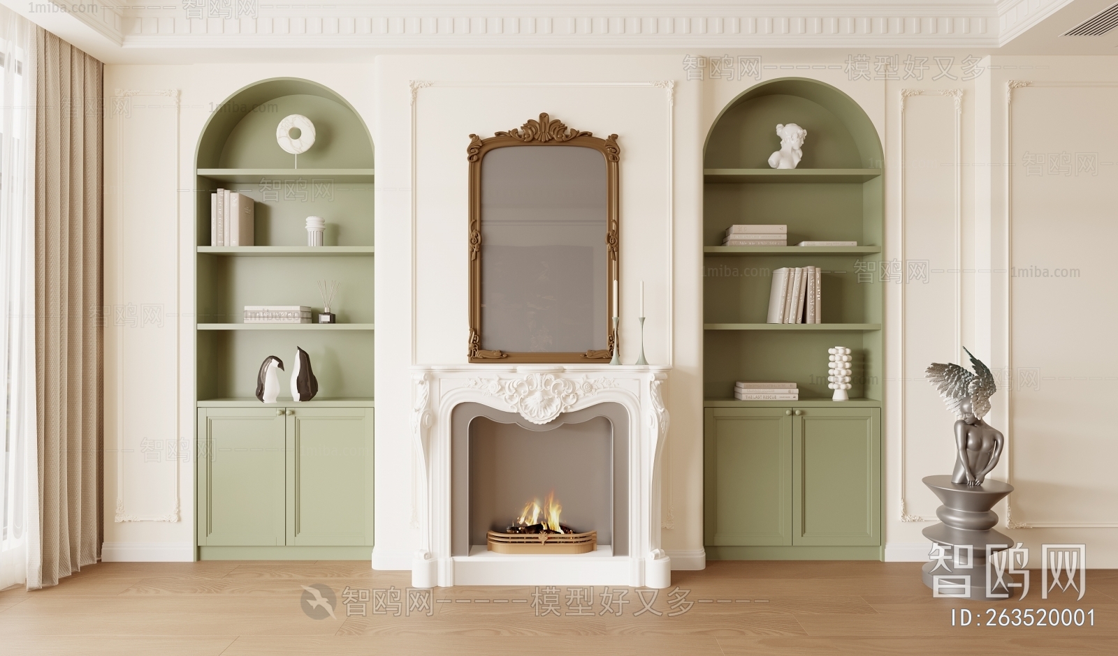 French Style Fireplace