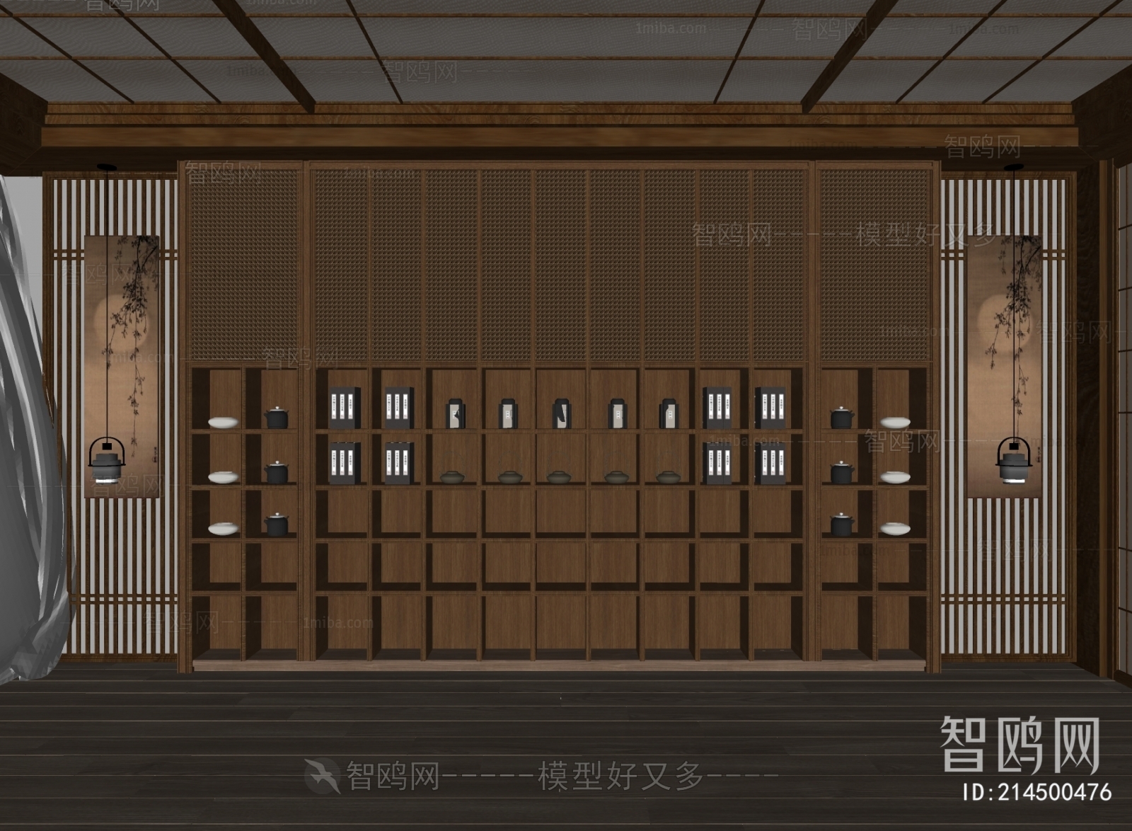 Japanese Style Decorative Cabinet