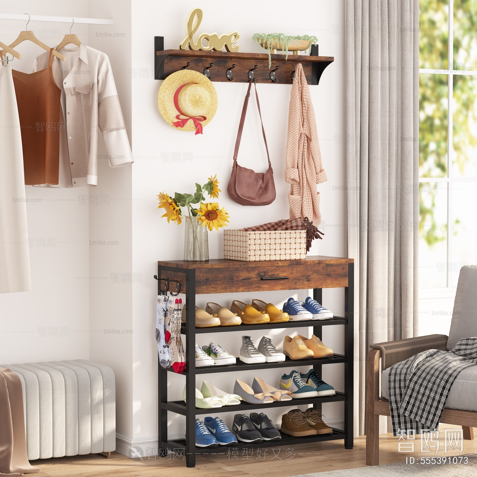 Modern Shoe Cabinet