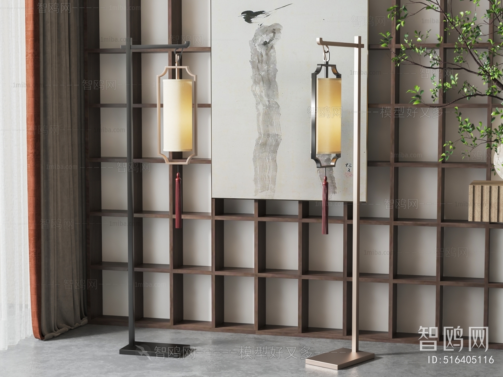 New Chinese Style Floor Lamp