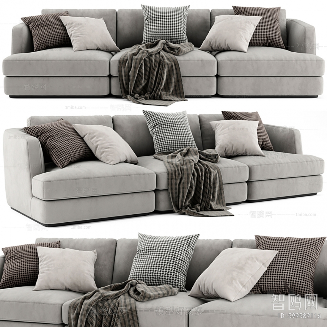 Modern Three-seat Sofa