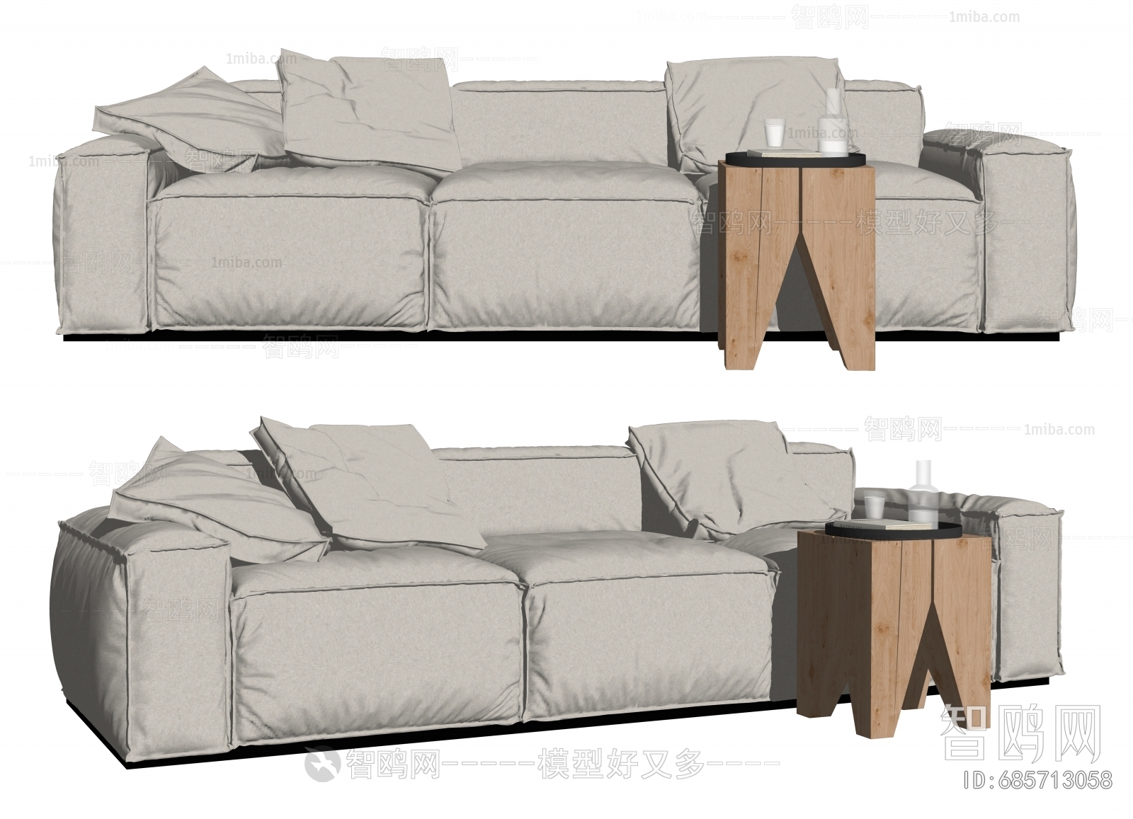 Modern Three-seat Sofa