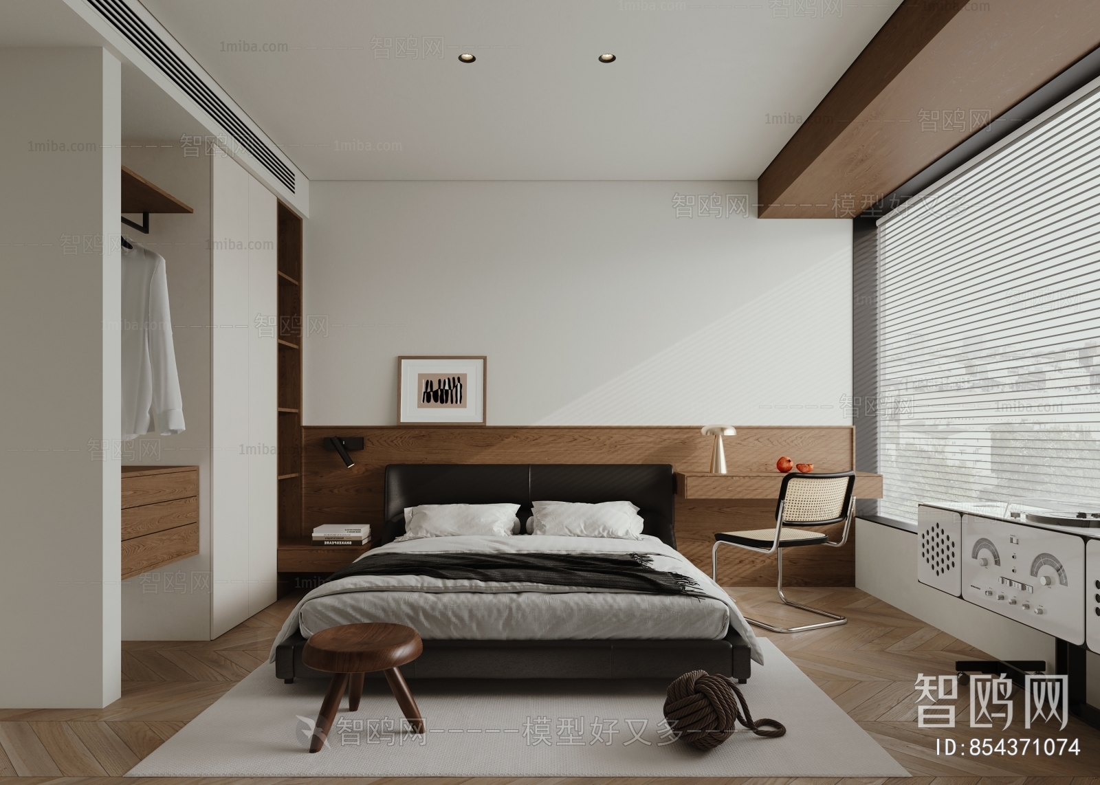 Modern Wabi-sabi Style Bedroom