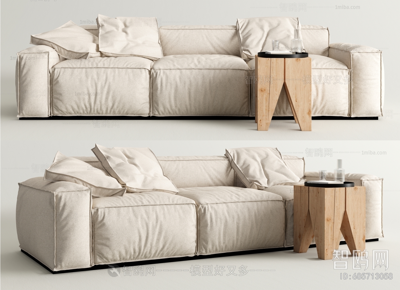 Modern Three-seat Sofa