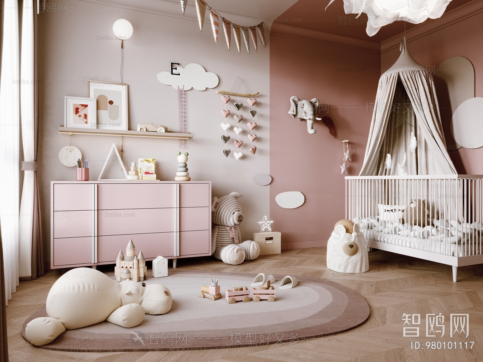 Nordic Style Children's Room Activity Room