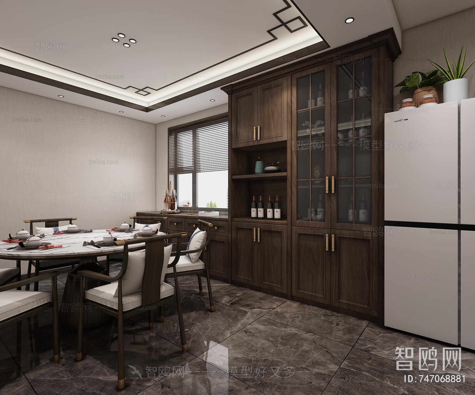 New Chinese Style Dining Room