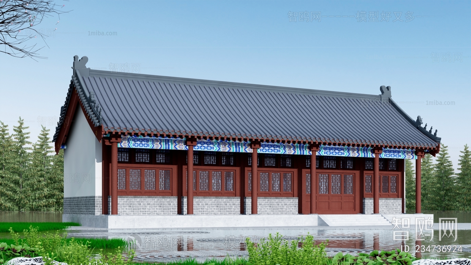 Chinese Style Ancient Architectural Buildings