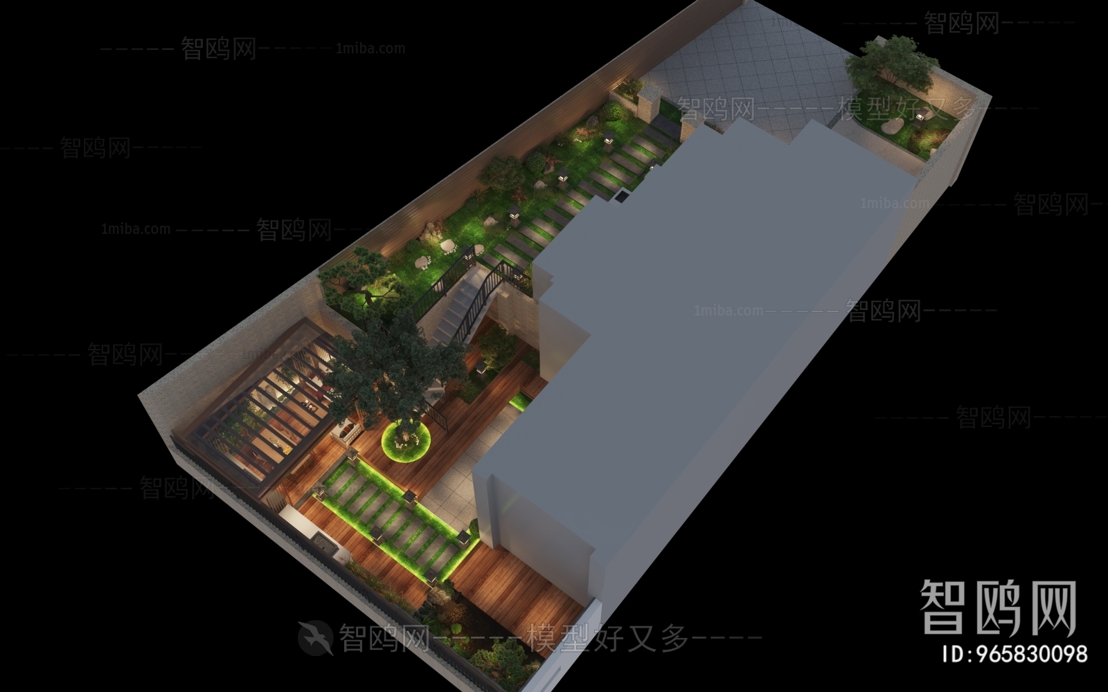 New Chinese Style Courtyard/landscape