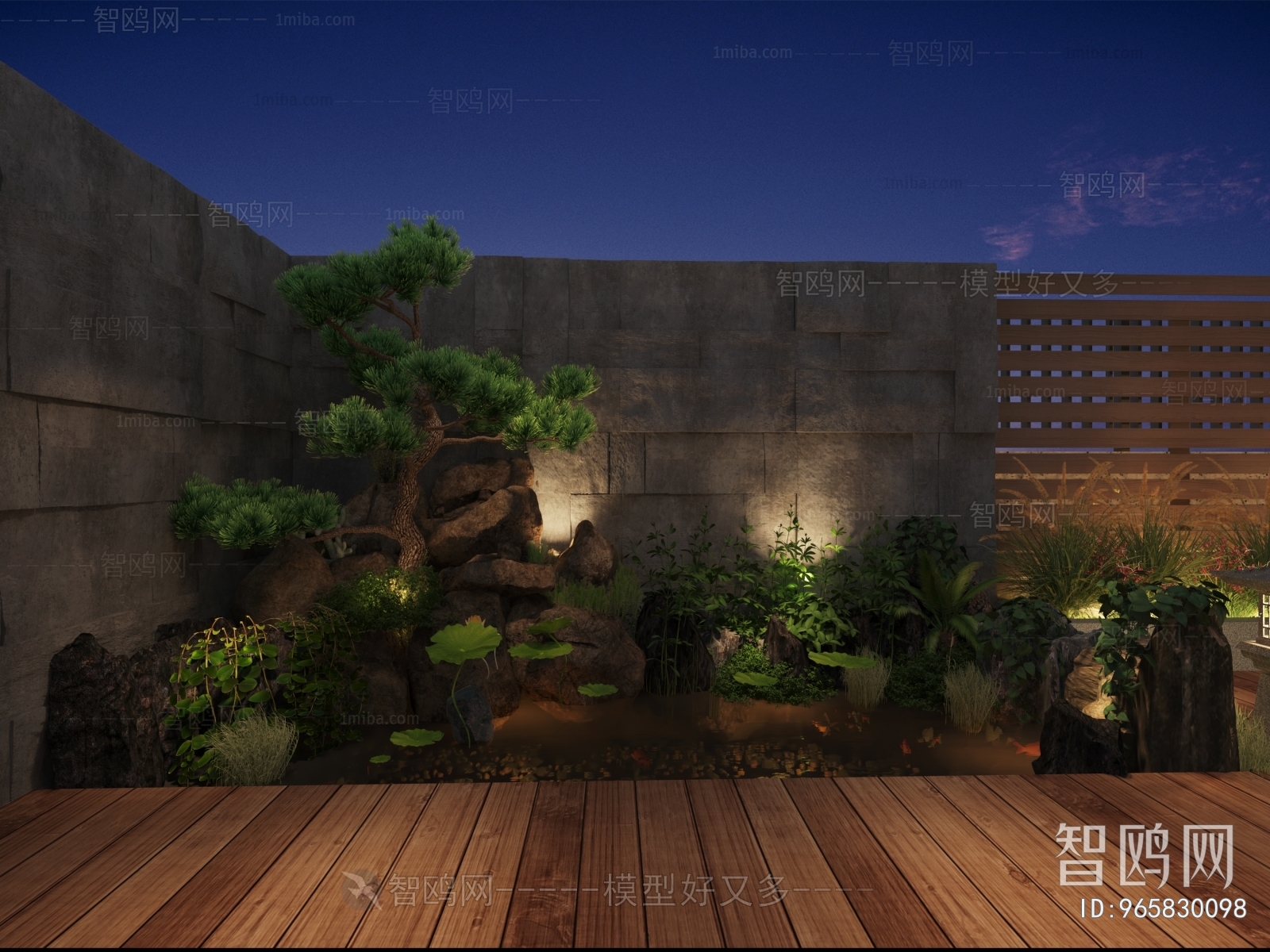 New Chinese Style Courtyard/landscape