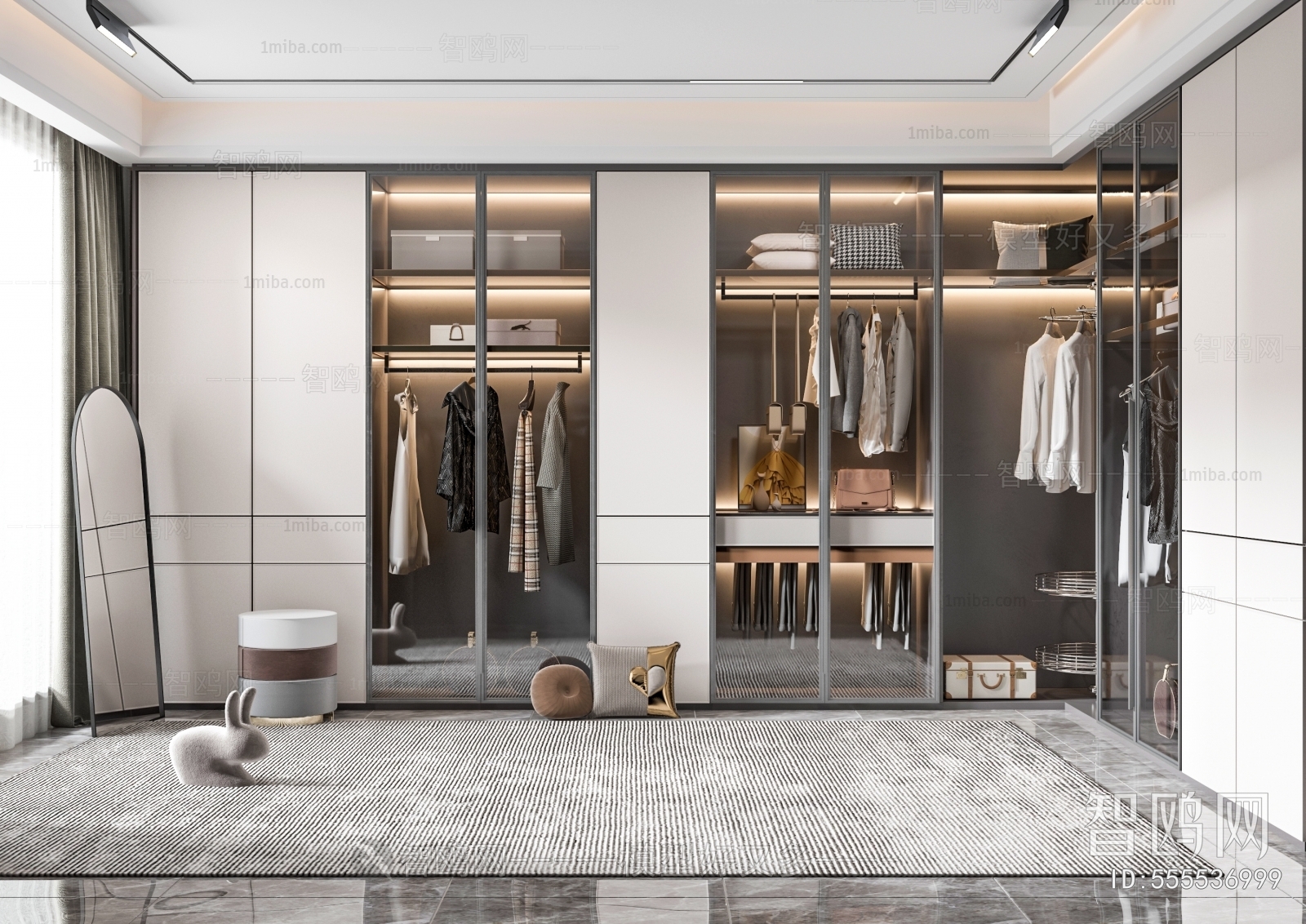 Modern Clothes Storage Area