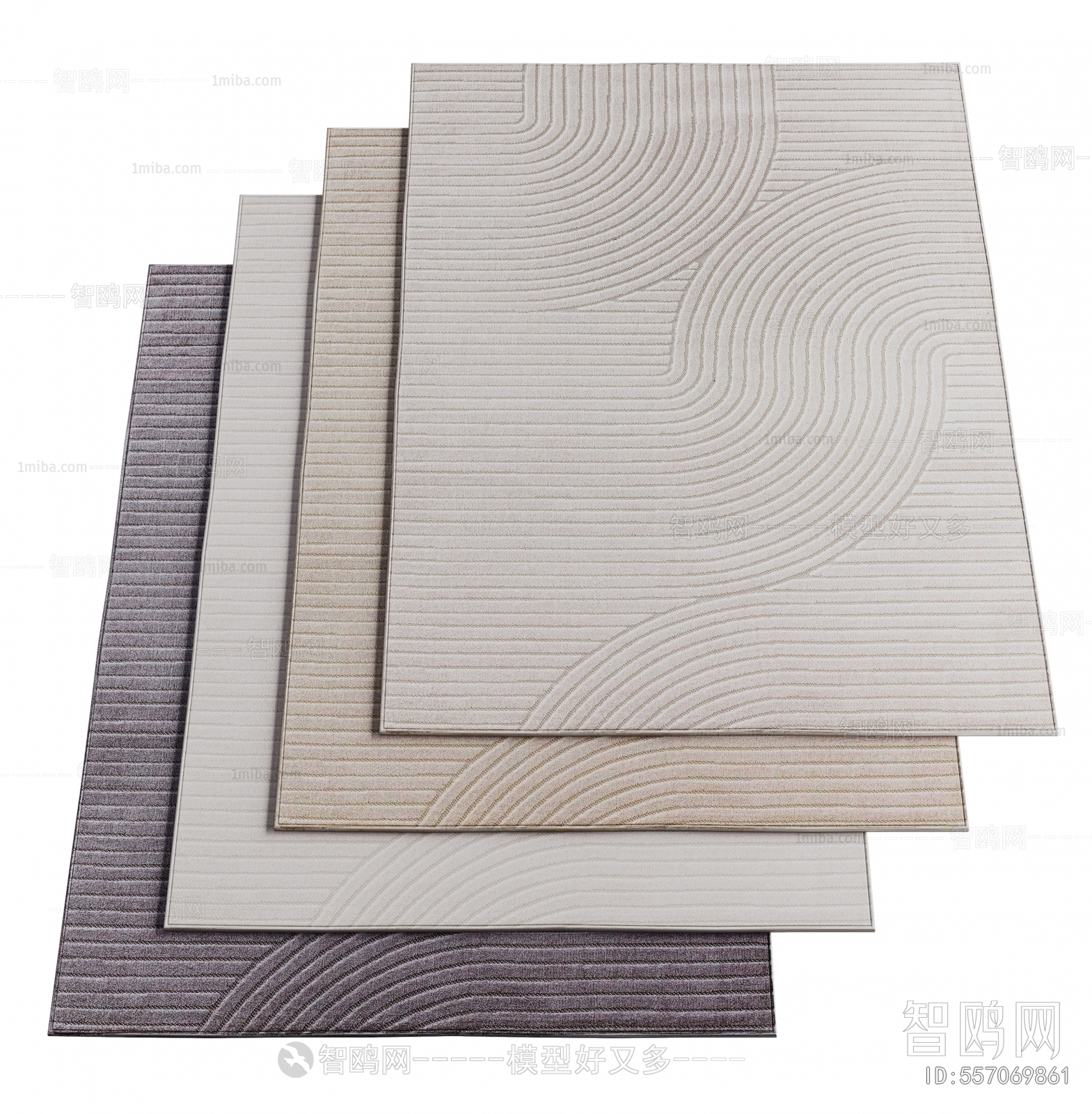 Poliform 现代方形布艺地毯