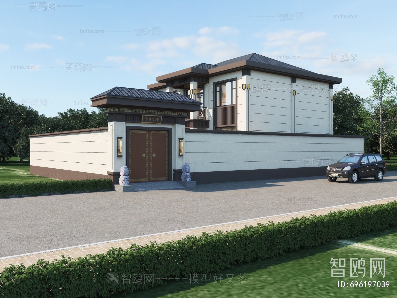 New Chinese Style Villa Appearance