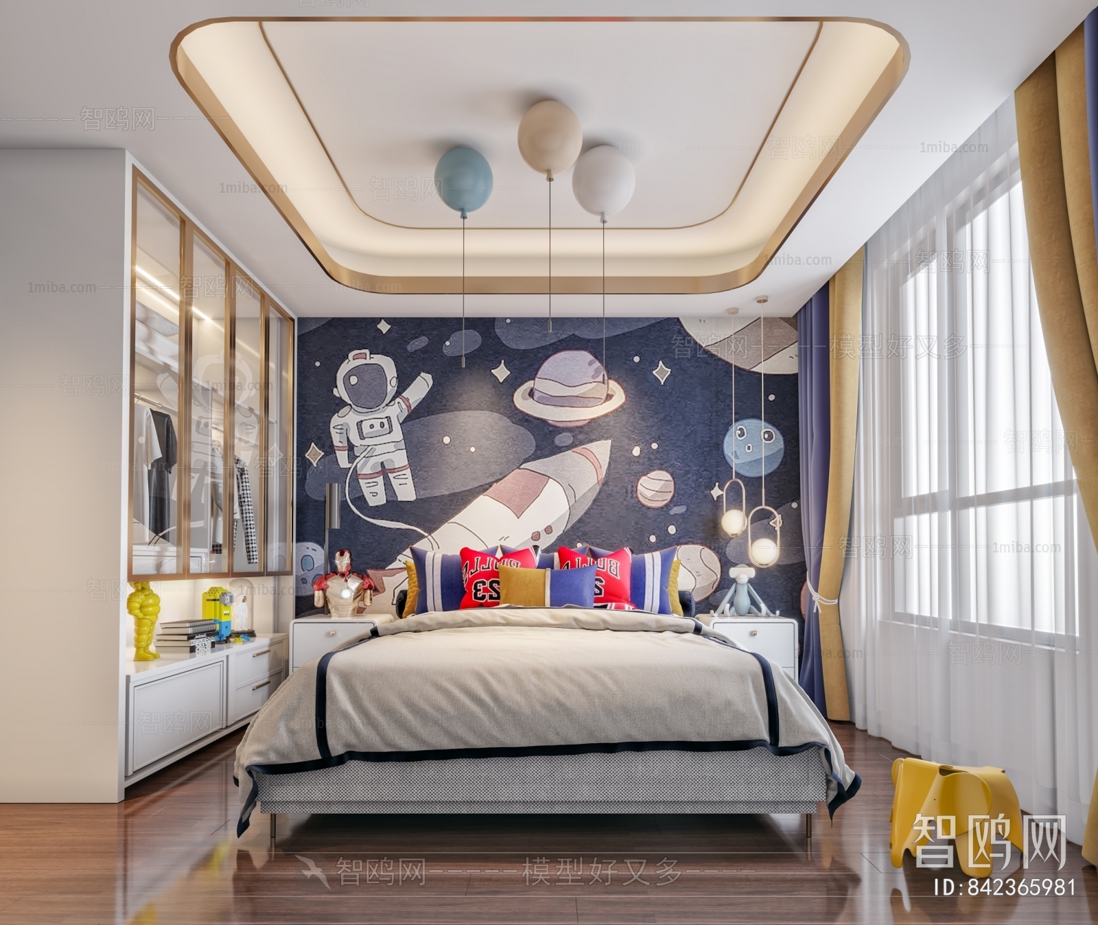 Modern Boy's Room And Son's Room