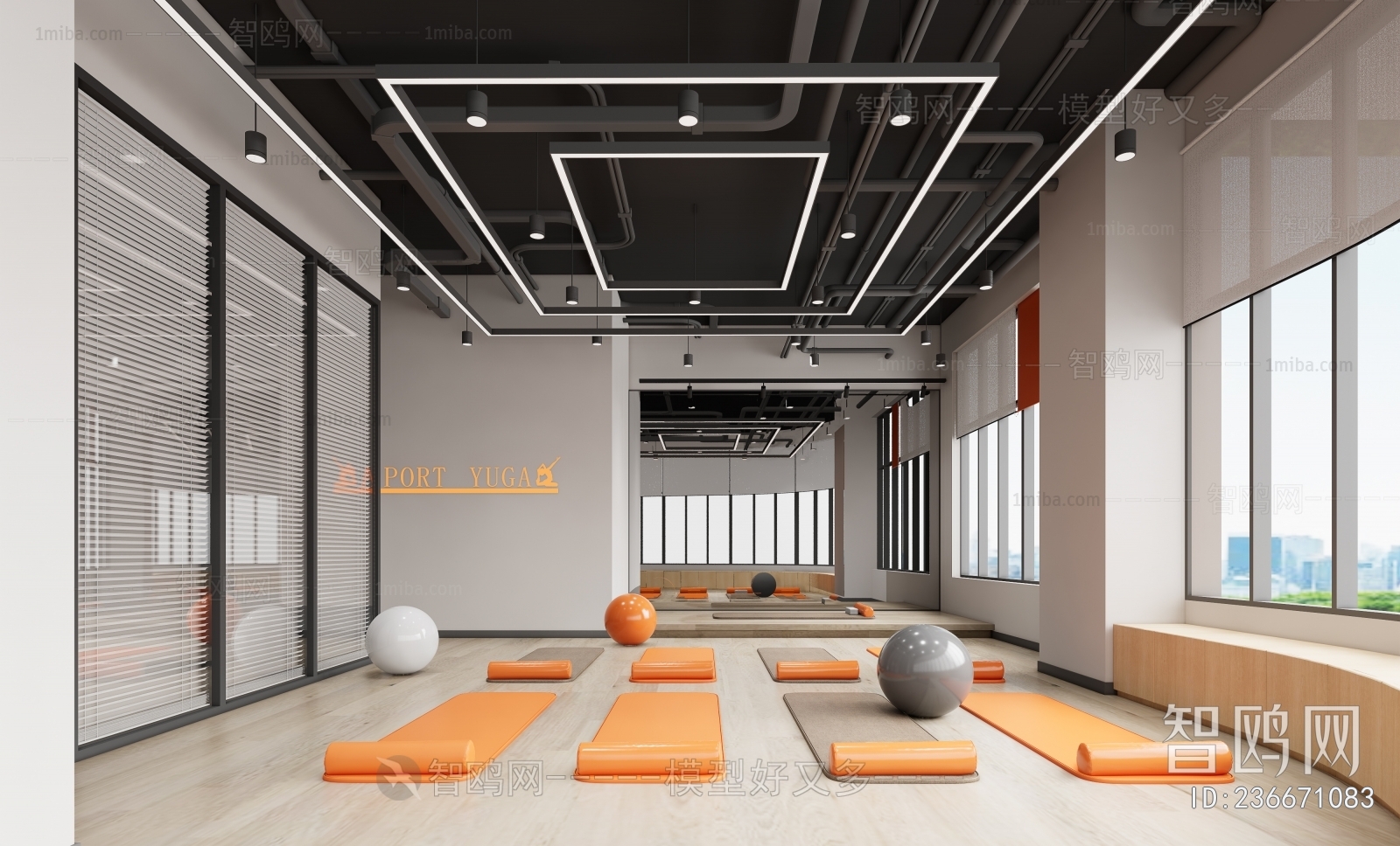 Modern Yoga Room